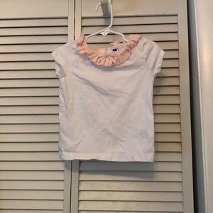 Janie and Jack pleated girls collar t shirt